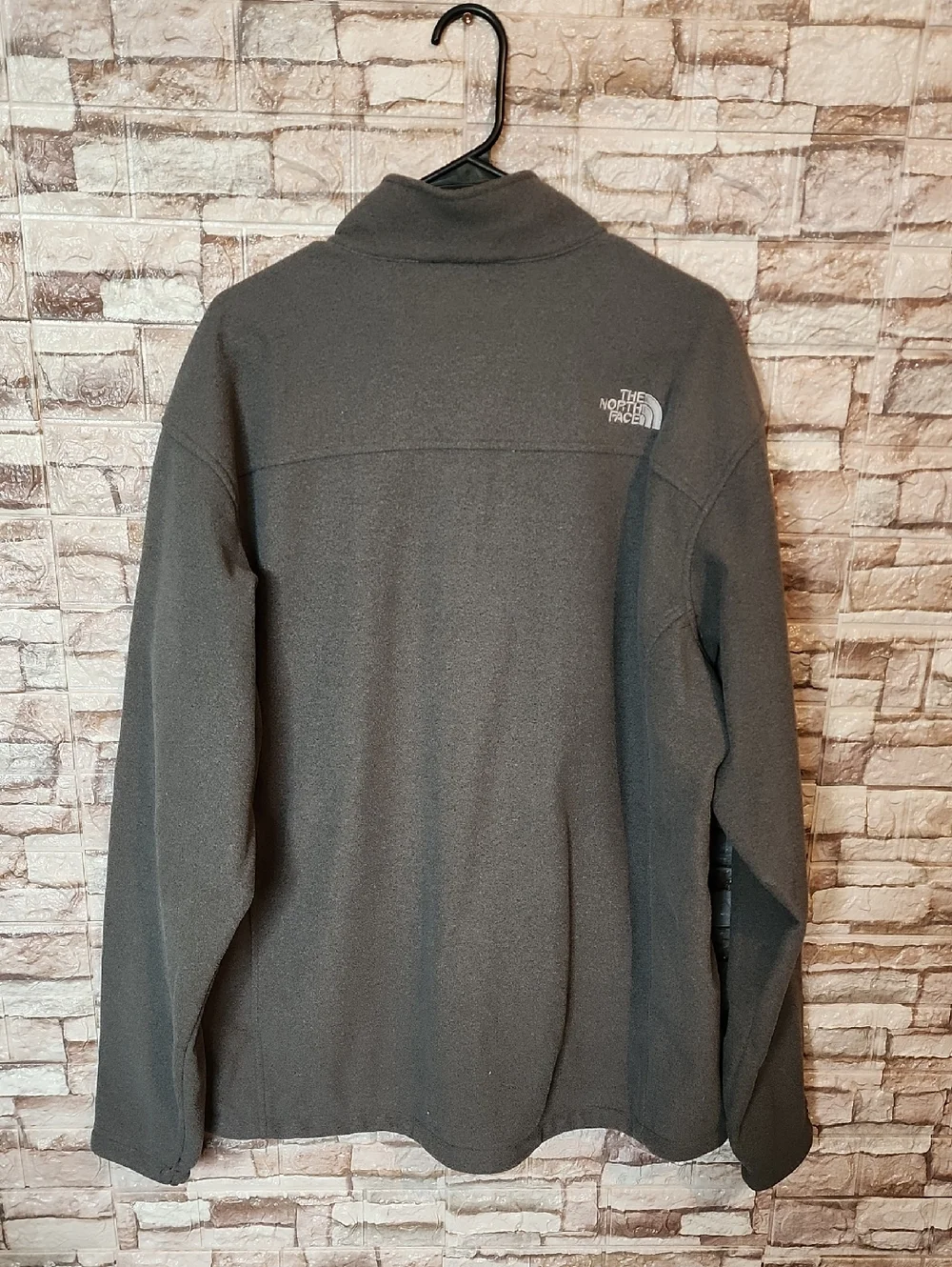 The North Face Men's Gray Full Zip Fleece Jacket Pullover